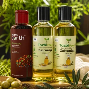 zaitun oil 400 ml with organic shampoo